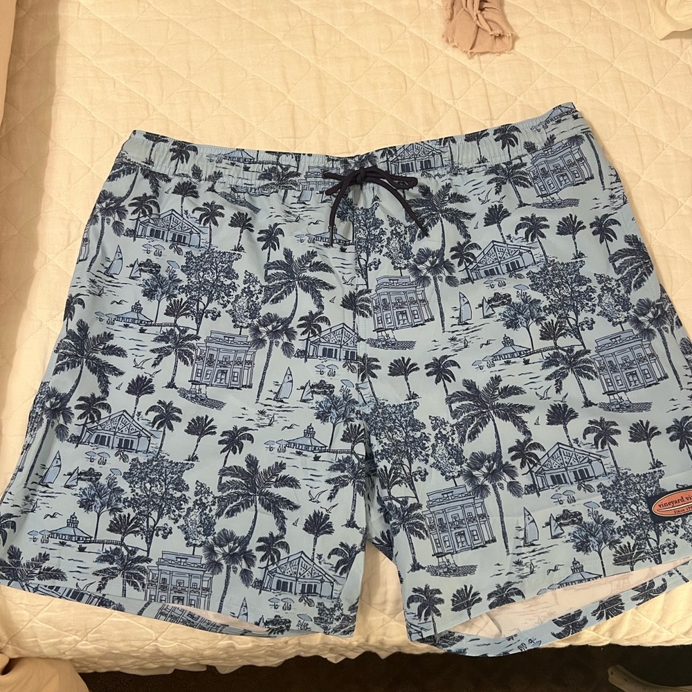Vineyard Vines 7" Gasparilla Scene Chappy Trunk Swim Shorts - XL